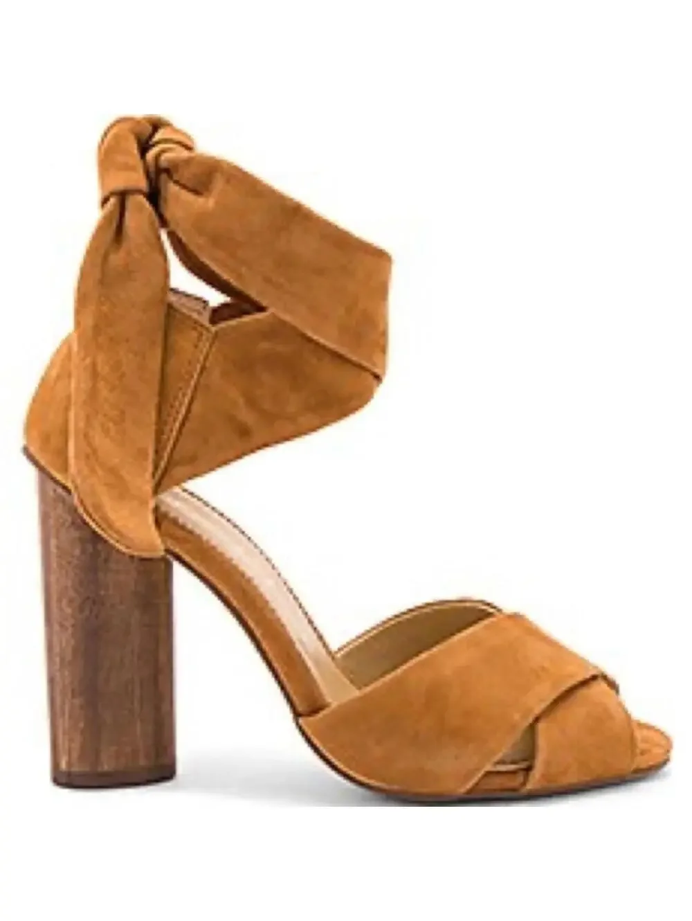 Splendid Johnson Suede Ankle Tie Block Heels | 9.5